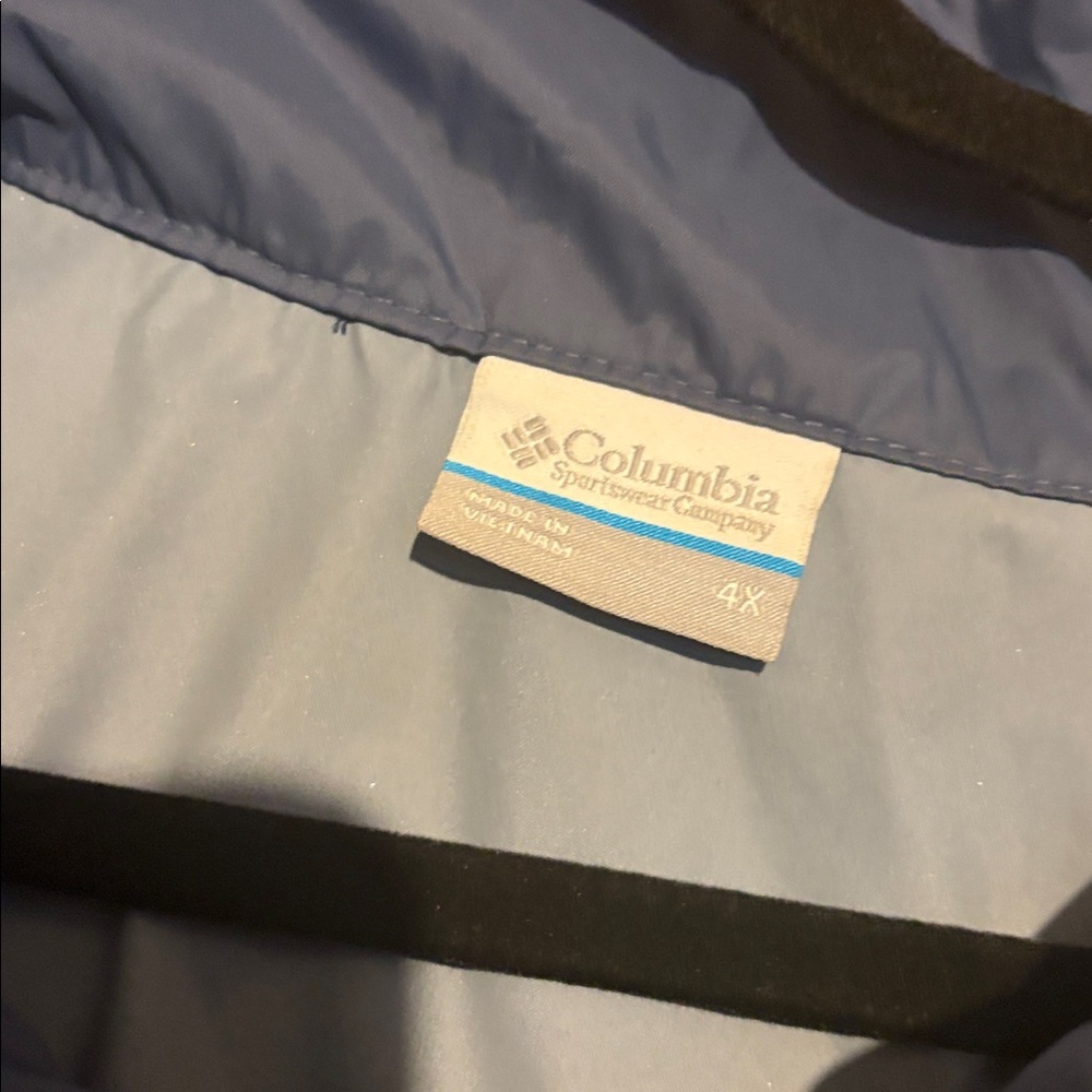 Columbia Two-Tone Blue Hooded Jacket - Picture 3 of 4